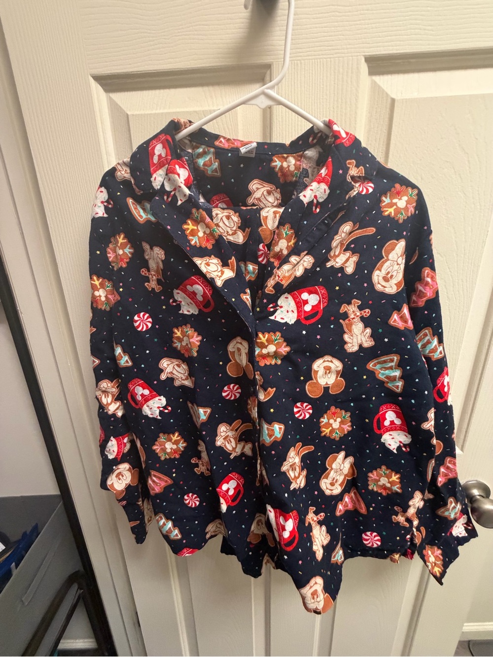 Old Navy Navy Disney Gingerbread Print Pajama Top